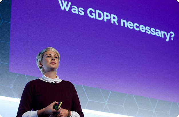 Jenna Tiffany speaking on GDPR